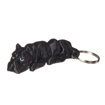 Cane corso brelok 3D czarny pies do kluczy